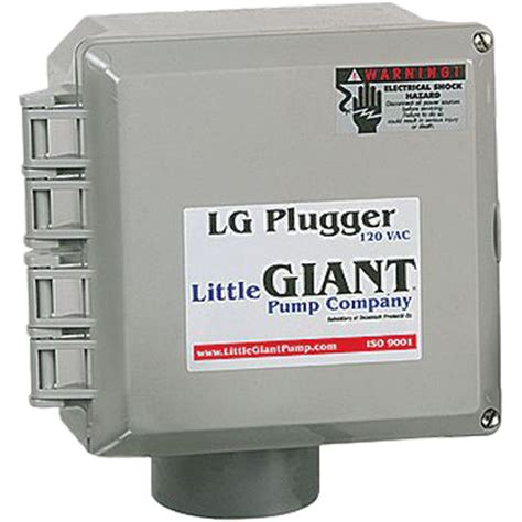 lg junction box|Little Giant 513290 JBP120V LG Plugger Junction Box.